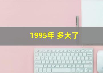 1995年 多大了